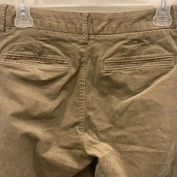 Vince Corduroy Cropped Classic Chino Tan Pant - Picture 7 of 9